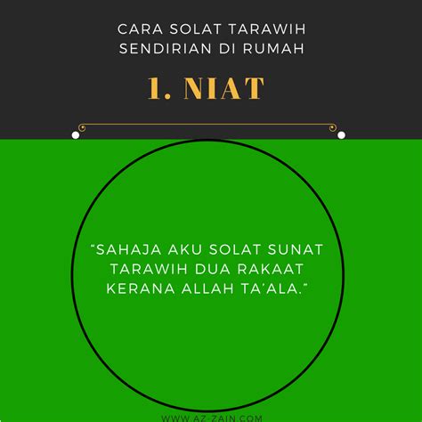 Solat sunat tarawih bersendirian & berjemaah : Cara Solat Tarawih Sendirian Di Rumah | AzZainMart