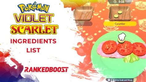 Pokemon Scarlet And Violet Ingredients List Recipes Used For