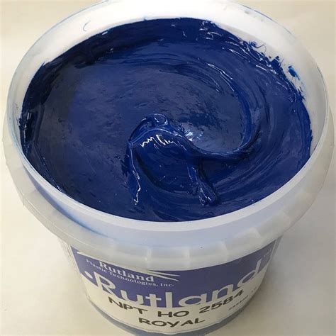 Rutland Eh2584 Npt High Opacity Royal Blue Plastisol Oil Base Ink For