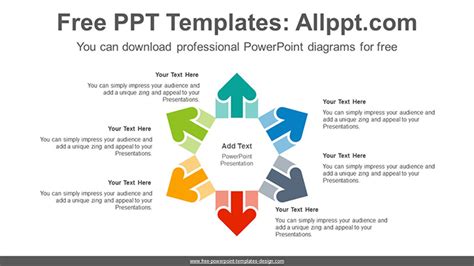Radial Arrows Powerpoint Diagram Template Slidesgo Templates