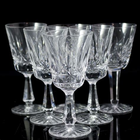 Lot 33 Waterford Crystal Wine Glasses Akiba Antiques Waterford Crystal Wine Glasses