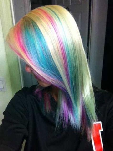 36 Best Images Blonde Hair With Pink And Blue Highlights 65 Best