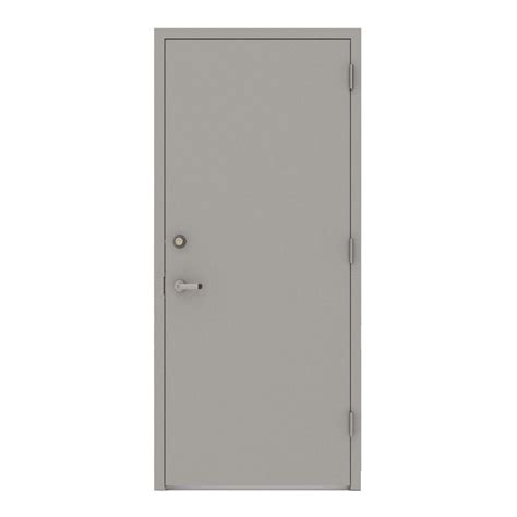 Lif Industries 36 In X 80 In Gray Flush Left Hand Security Steel