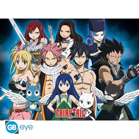 Fairy Tail Poster Groupe 52 X 38 Cm