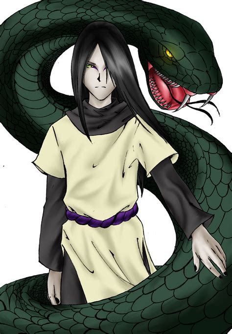 Three white snakes escaped from orochimaru's body as he was sealed, but at least one of these snakes was subsequently killed by the black flames of amaterasu. Orochimaru by eizzel on DeviantArt