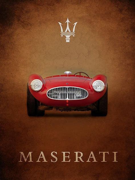 Maserati A6 Gcs Print By Mark Rogan Car Prints Maserati Automotive