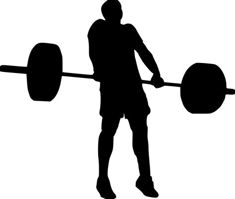 Weightlifter Silhouette Vector Free At Getdrawings Free Download