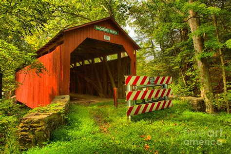 Roddys Mill Covered Bridge Photograph By Adam Jewell Fine Art America