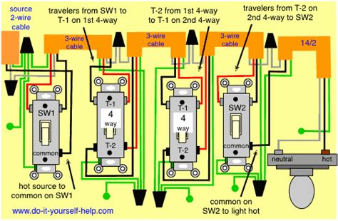 Wiring Diagram For Four Way Switch
