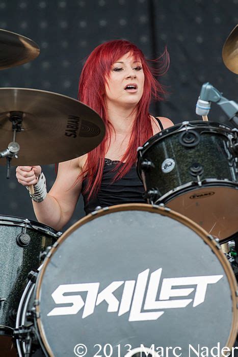 Female Drummer Skillet Band Drummer
