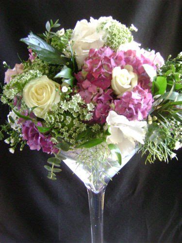 Beautiful Arrangement In A Large Wine Glass Wedding Floral Centerpieces Large Flower