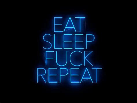 Mary Jo Mcgonagle Eat Sleep Fuck Repeat Neon Art Work For Sale At