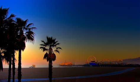 Santa Monica Pier Sunrise A Photo On Flickriver