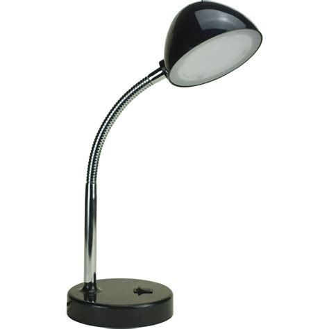 Mainstays 35 Watt Led Desk Lamp With Usb Port Metal Gooseneck Black