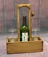 A quick video showing how i made wooden holders for my ceramic shot glasses. Rustic Wood Wine Caddy Wooden wine bottle and glasses ...