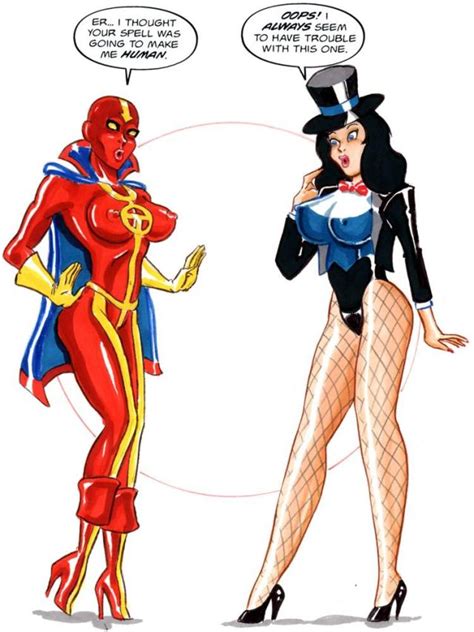 Red Tornado Gender Bender Justice League Lesbians Superheroes