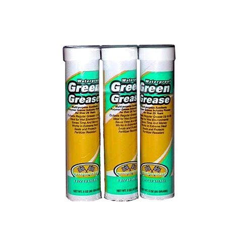 Green Grease 203 Synthetic Waterproof High Temperature Grease 3 Oz