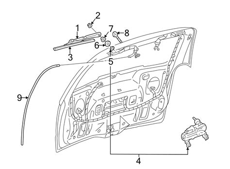 2006 Chevrolet Uplander Back Glass Wiper Motor Gasket ...