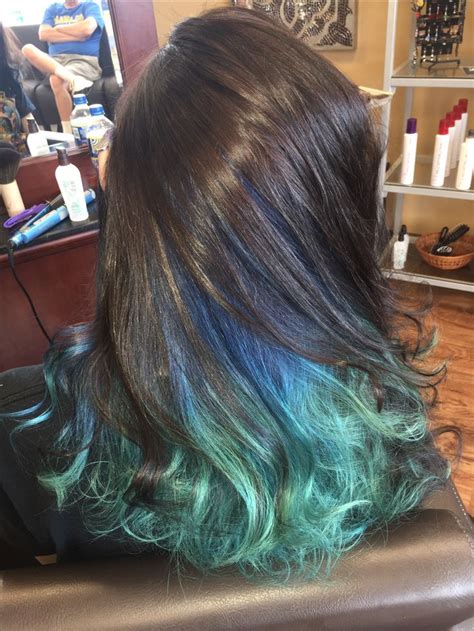 Hair Color Underneath Blue Warehouse Of Ideas