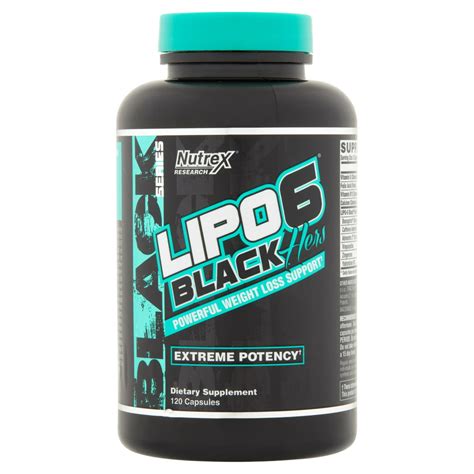 Nutrex Research Lipo 6 Black Series Black Hers Extreme Potency Weight Loss Ctules 120 Ct