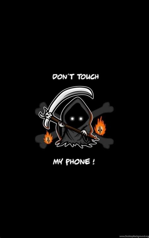 Dont Touch My Mobile Wallpapers Wallpaper Cave