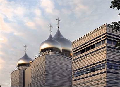 Russian Paris Church Orthodox Domes Gold France