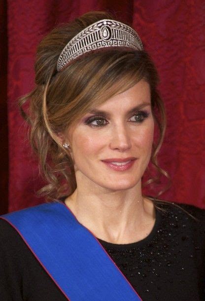 Princess Letizia Of Spain Wearing The Prussian Diamond Tiara Umm