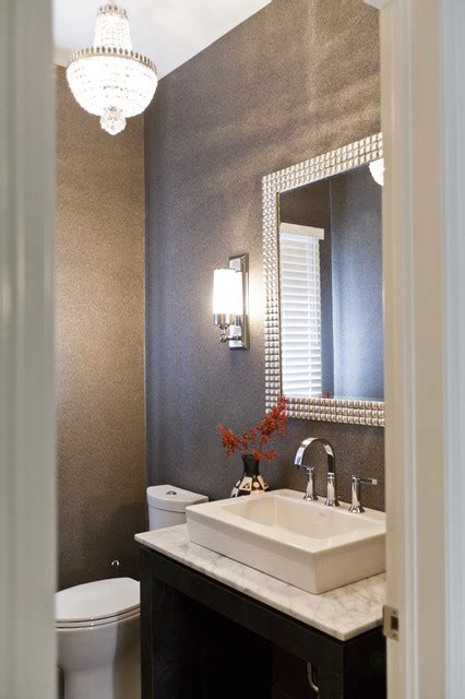 Eclectic Modern Powder Room Contemporary Powder Room Toronto By