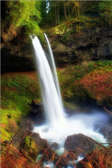 Paradise Waterfall Fountain Waterfall Beautiful Nature
