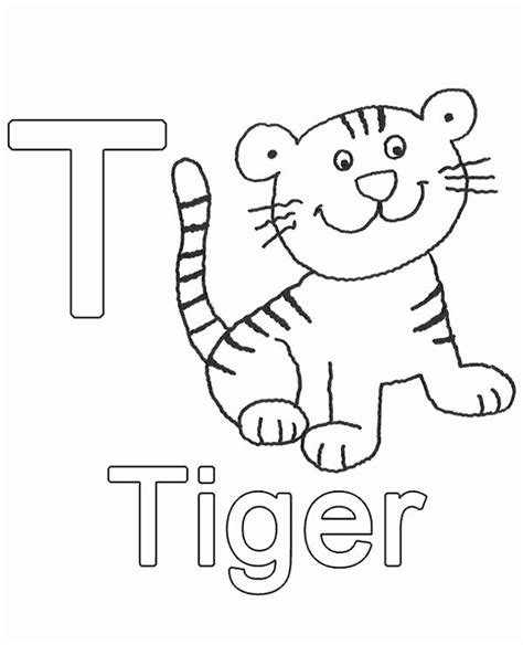Letter T Coloring Page Unique High Quality Letter T To Print For Free