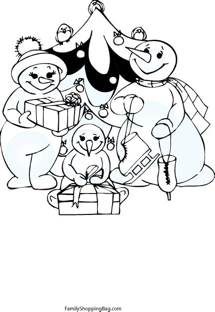 Snowman Family Coloring Pages >> Disney Coloring Pages