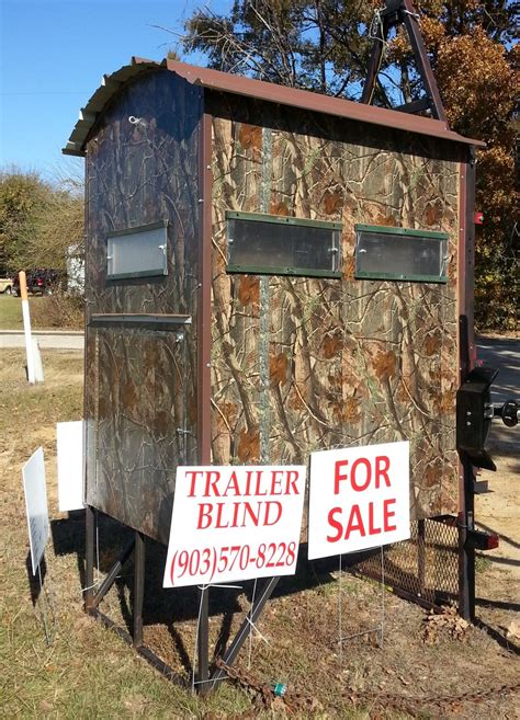 Deer Blind Fully Portable Built On A Small Trailer So It Can Be Easily