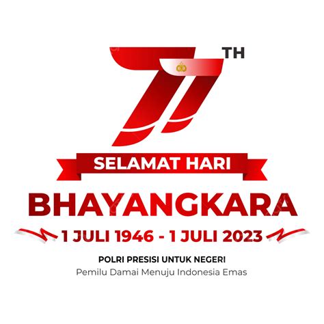 Hut Bhayangkara 2023 Official Logo Vector Logo Hut Bhayangkara 2023