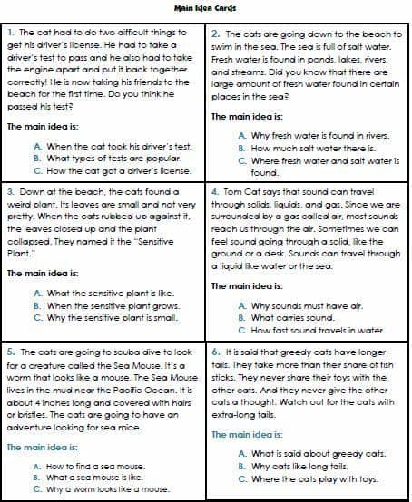 Main Idea Worksheets 3rd Grade #1 | Main idea worksheet ...