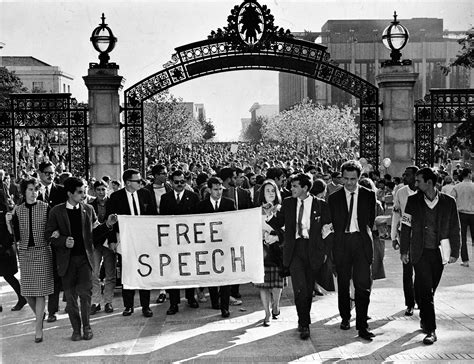 Free Speech Protest At Uc Berkeley November 20 1964 Roldschoolcool