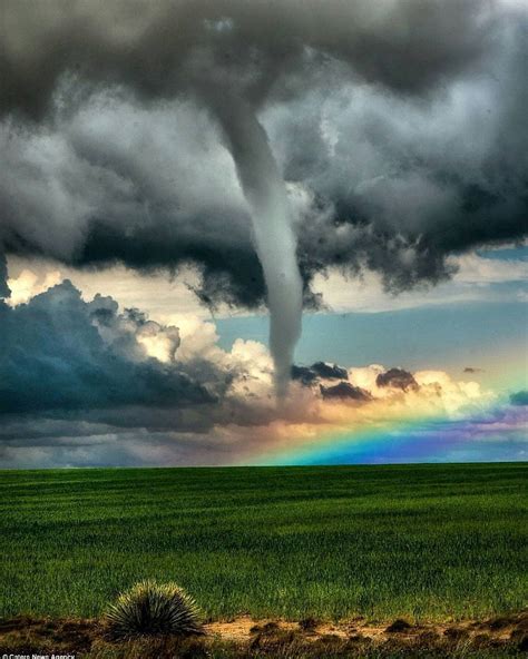 Rainbow tornado : interestingasfuck