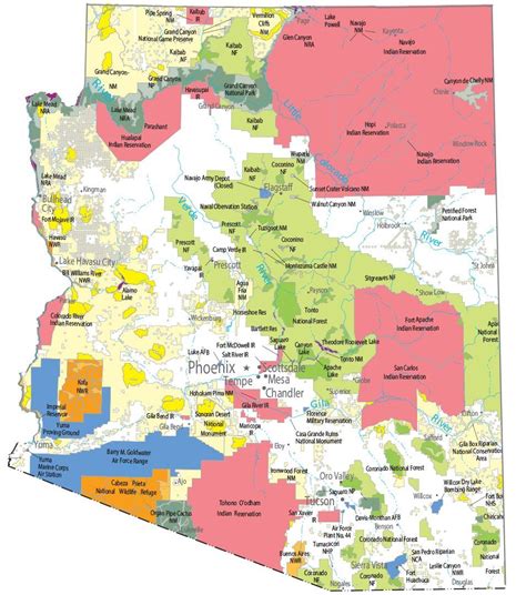 Official Arizona State Map Drucie Kimberley