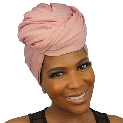 Stretch Head Wraps For Women Extra Long Jersey Knit Turbans Soft
