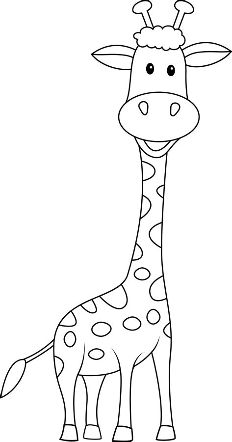 Une Girafe Tipirate Girafa Para Colorir Desenhos Para Crianças