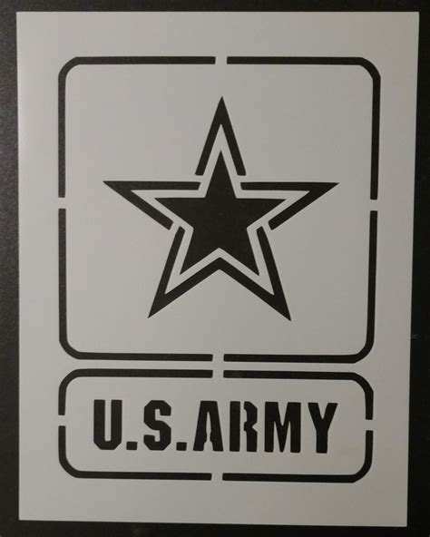 Us Army Square Stencil My Custom Stencils