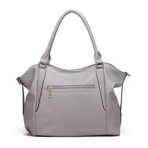 Grey Leather Shoulder Bag Uk