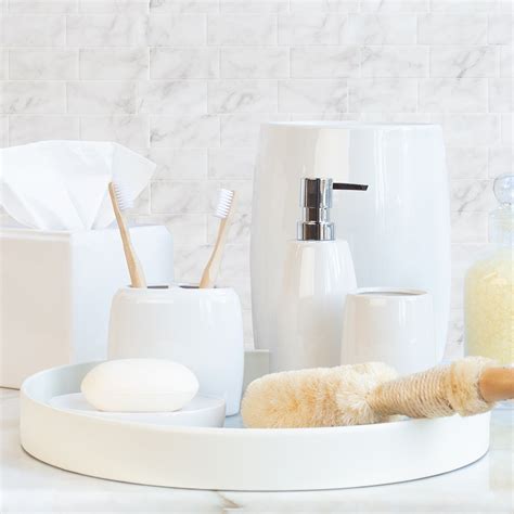 White Ceramic Bath Accessories White Ceramic And Chrome Handcrafted