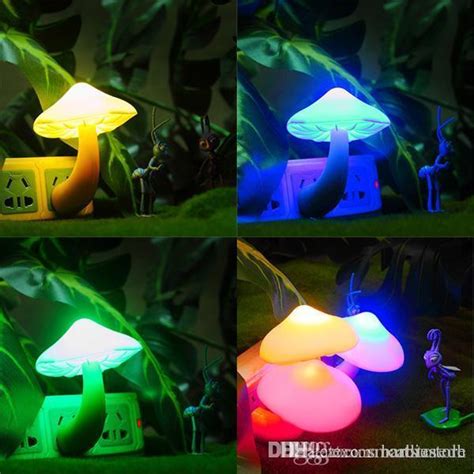 2020 Mushroom Led Night Lighting Romantic Light Controlled Sensor Lamps