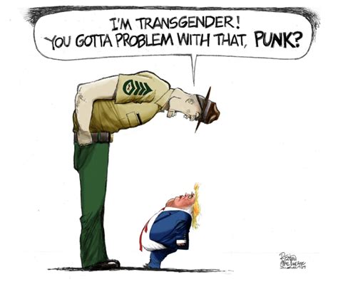 Cartoons Donald Trump Bans Transgenders From The Military