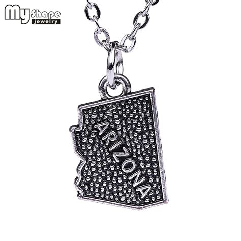 My Shape New Arrival Arizona State Map Necklace For Patriot Wears