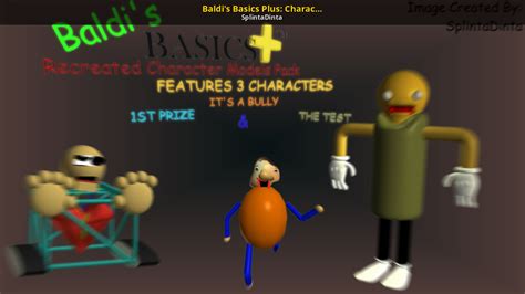 Baldis Basics Plus Character Model Pack V03 3d Models