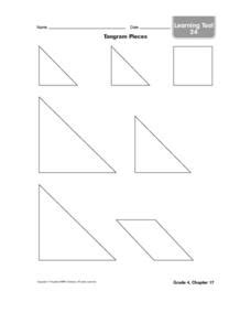 My first tangrams hd, toy tangrams, 2nd grade summative assessment: Tangram Pieces Worksheet for 2nd - 3rd Grade | Lesson Planet