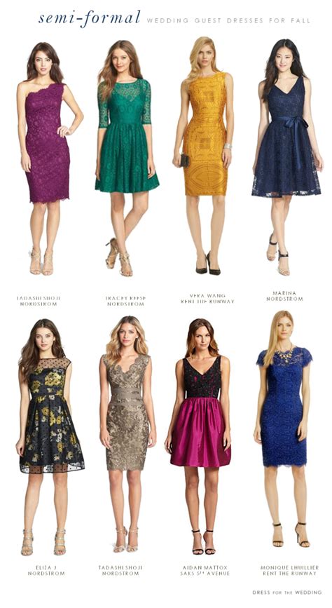 What To Wear To A Semi Formal Fall Wedding Fall Wedding Guest Dress