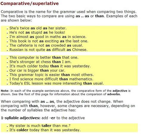 32 Best Comparatives And Superlatives Images On Pinterest English
