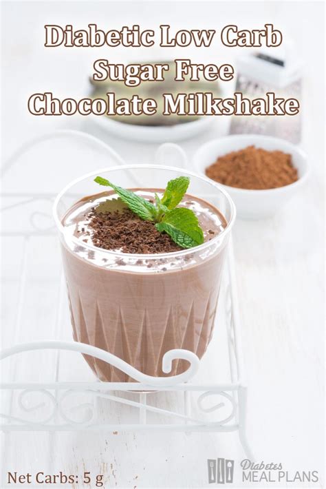You don't need sugar to make amazing treats. Sugar Free Low Carb Diabetic Chocolate Milkshake